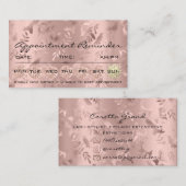 100 Herinnering benoeming Floral Makeup Eyelash Lu Visitekaartje (Voorkant / Achterkant)