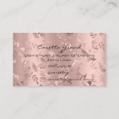 100 Herinnering benoeming Floral Makeup Eyelash Lu Visitekaartje (Achterkant)