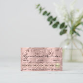 100 Herinnering benoeming Floral Makeup Eyelash Lu Visitekaartje (Staand voorkant)