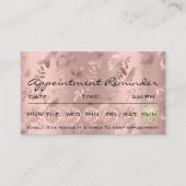 100 Herinnering benoeming Floral Makeup Eyelash Lu Visitekaartje (Voorkant)