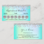 100 Herinneringen voor benoeming Diamond Hairdress Visitekaartje (Voorkant / Achterkant)