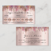 100 Herinneringen voor benoeming Kaarten Keup Lash Visitekaartje (Voorkant / Achterkant)