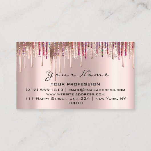 100 Herinneringen voor benoeming Kaarten Keup Lash Visitekaartje (Achterkant)