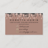 100 Herinneringen voor benoeming Roos Moderne Glit Visitekaartje (Achterkant)