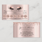 100 Herinneringsherinnering Kaarten Makeup Lashes  Visitekaartje (Voorkant / Achterkant)