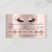 100 Herinneringsherinnering Kaarten Makeup Lashes  Visitekaartje (Voorkant)