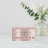 100 Herinneringsherinnering Kaarten Makeup Lashes  Visitekaartje (Staand voorkant)