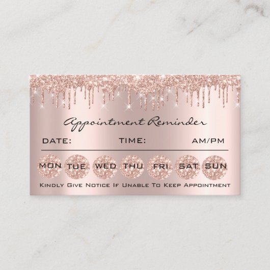 100 Herinneringsherinnering Sociale Makeup Nails Visitekaartje (Voorkant)