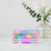 100 Herinneringsherinnering voor benoeming Roze ho Visitekaartje (Staand voorkant)