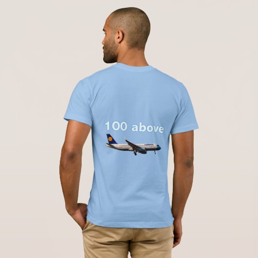 100 hierboven t-shirt (Achterkant volledig)