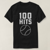 100 Hits Softball Baseball High School Softb T-shirt (Design voorkant)