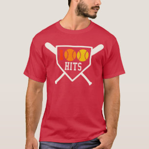 100 Hits Softball Baseball High School Softb T-shirt