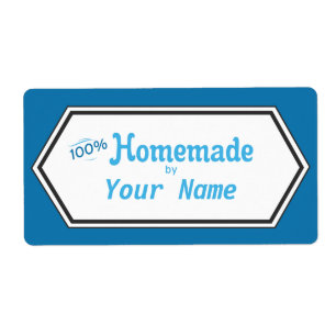 100% Homemade Food Label