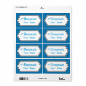 100% Homemade Food Label (Full Sheet)