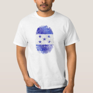 100% Honduras-DNA-vingerafdruk onder Honduras T-shirt