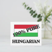 100 % HONGARIJE BRIEFKAART (Staand voorkant)