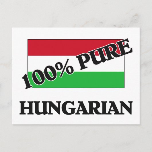 100 % HONGARIJE BRIEFKAART (Voorkant)