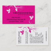 100 hot-roze verliest het Visitekaartje voor nagel (Voorkant / Achterkant)