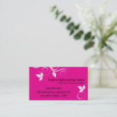 100 hot-roze verliest het Visitekaartje voor nagel (Staand voorkant)
