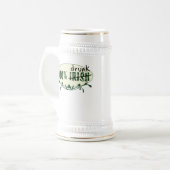 100% Iers Drink Stein Bierpul (Voorkant links)