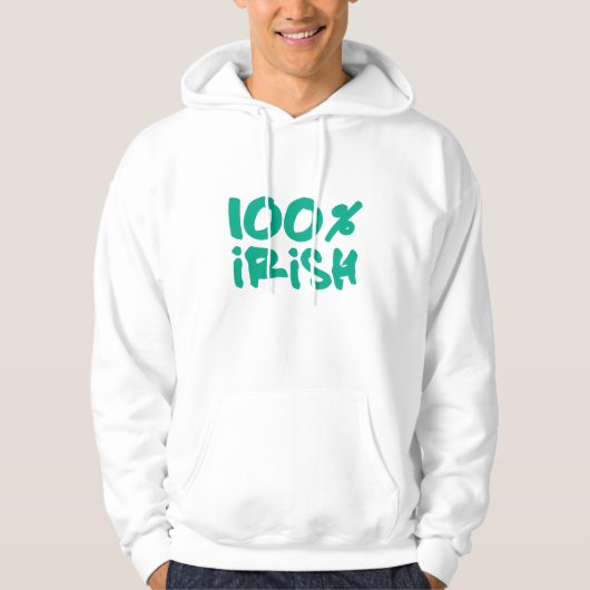 100% Iers Hoodie (Voorkant)