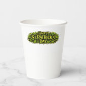 100% Iers... Op St.Patrick's Dag! Papieren Bekers (Achterkant)