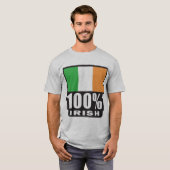 100% Iers/St. Patrick's Day T-shirt (Voorkant volledig)