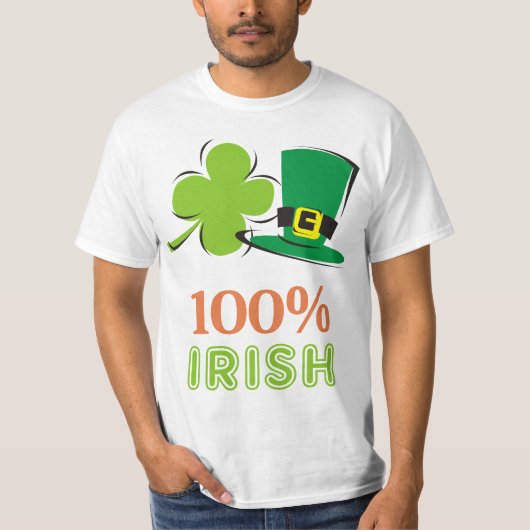 100% Iers T-shirt (Voorkant)