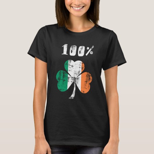 100% Iers T-shirt (Voorkant)