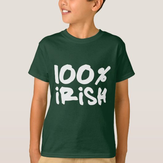 100% Iers T-shirt (Voorkant)