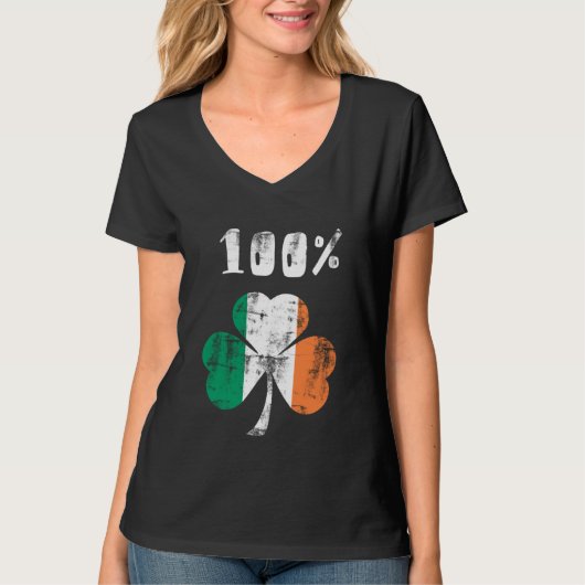 100% Iers T-shirt (Voorkant)