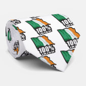 100% Iers/Vlag van Ierland Stropdas (Opgerold)