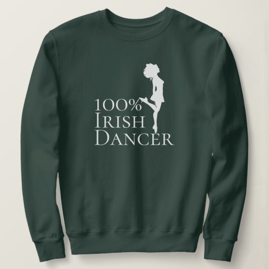 100% Ierse Dancer Hard Dhoe Dance Trui (Design voorkant)