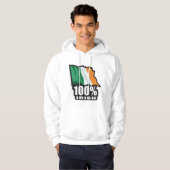 100% Ierse/St. Patrick's Day Hoodie (Voorkant volledig)
