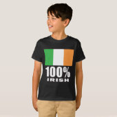 100% Ierse/St. Patrick's Day T-shirt (Voorkant volledig)