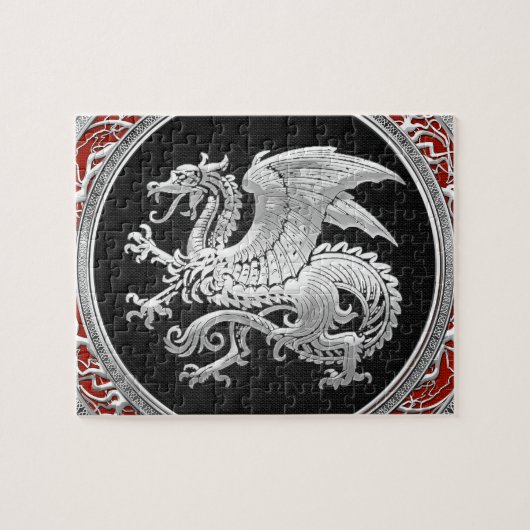 [100] IJslandse draak, Landvætir [Silver] Legpuzzel (Horizontaal)