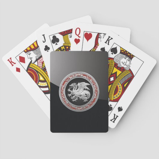 [100] IJslandse draak, Landvætir [Silver] Speelkaarten (Achterkant)