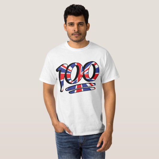 100 in Londen T-shirt (Voorkant volledig)