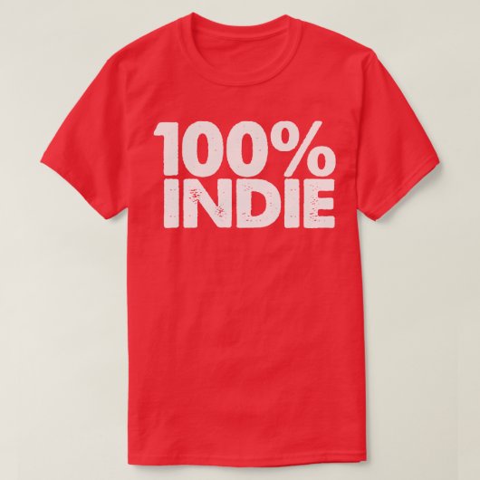 100 INDIE T-SHIRT (Design voorkant)