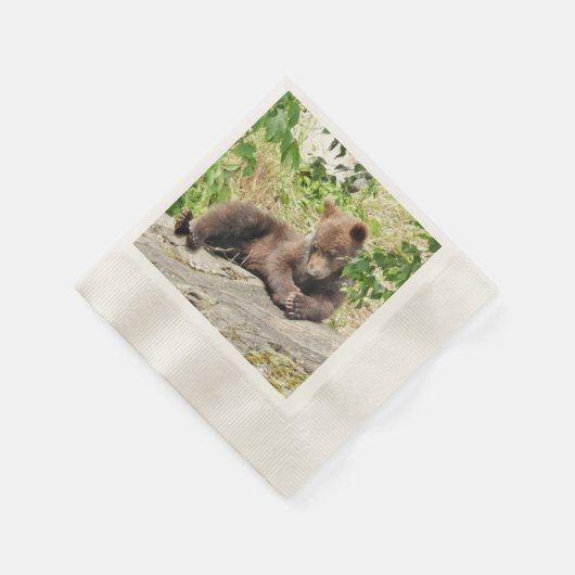 100 Ingebouwde cocktailpapier servetten met kubiek (Hoek)