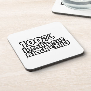 100% intelligent zwart kind drankjes onderzetter