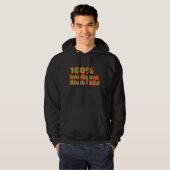 100% intelligent zwart kind hoodie (Voorkant volledig)