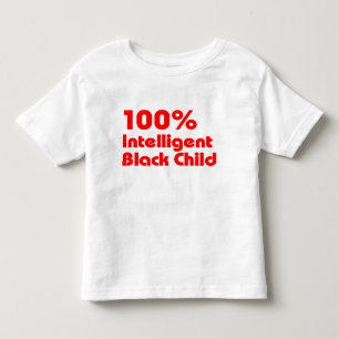 100% intelligent zwart kind kinder shirts
