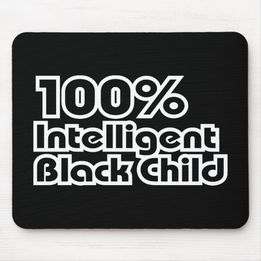 100% Intelligent Zwart Kind Muismat (Voorkant)