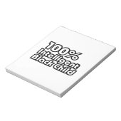 100% intelligent zwart kind notitieblok (Linkerzijde)