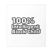 100% intelligent zwart kind notitieblok (Voorkant)