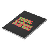 100% intelligent zwart kind notitieblok (Linkerzijde)