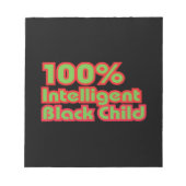 100% intelligent zwart kind notitieblok (Voorkant)