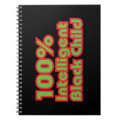100% intelligent zwart kind notitieboek (Voorkant)
