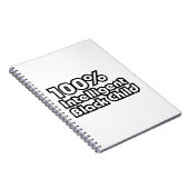 100% intelligent zwart kind notitieboek (Rechterzijde)